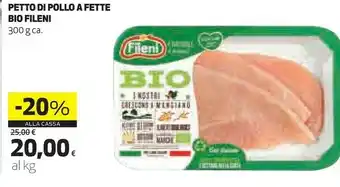 Coop Fileni Petto Di Pollo A Fette Bio 300 G offerta