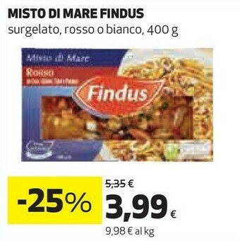 Coop Findus Findus - Misto di Mare Rosso 400 g(ml) offerta