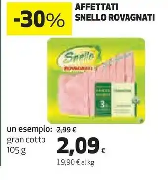 Coop Rovagnati Affettati Snello offerta