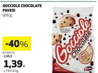 Coop Pavesi Gocciole Chocolate 500 G(ml) offerta