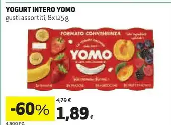 Coop Yomo Yogurt Intero Alla Frutta 1000 G offerta