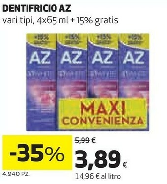 Coop Az Dentifricio offerta