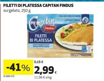 Coop Findus Filetti Di Platessa Capitan Surgelato offerta