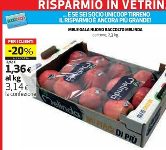 Coop Melinda Mele Gala Nuovo Raccolto offerta