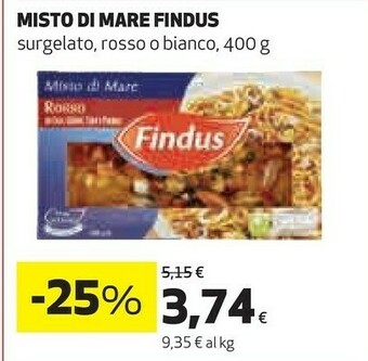 Coop Findus Misto Di Mare Cozze E Vongole 400 G(ml) offerta