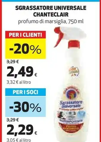 Coop Chanteclair Sgrassatore Universale offerta