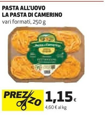 Coop La pasta di camerino Rustiche All'Uovo 250 G(ml) offerta