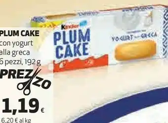 Coop Kinder Plum Cake offerta