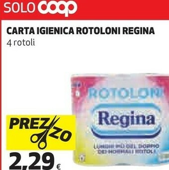 Coop Regina Carta Igienica 4 Rotoloni offerta