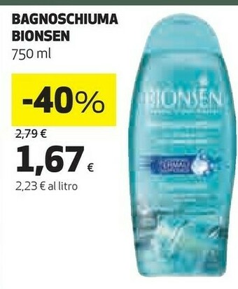 Coop Bionsen Bagnoschiuma offerta