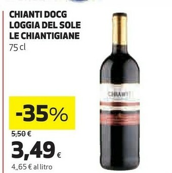 Coop Le chiantigiane Chianti 750 G(ml) offerta