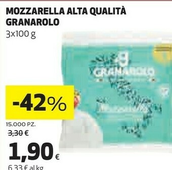 Coop Granarolo Mozzarella offerta