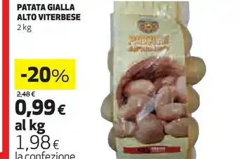 Patata Gialla Alto Viterbese