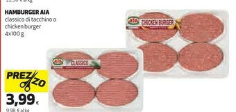 Coop Aia Hamburger offerta