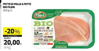 Coop Fileni Petto Di Pollo A Fette Bio offerta