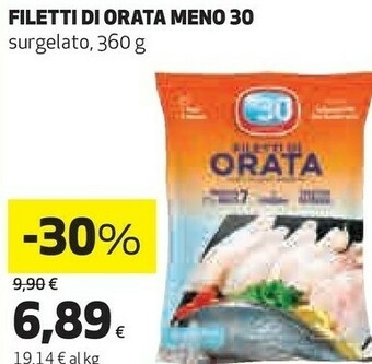 Coop Meno 30 Filetti Di Orata offerta