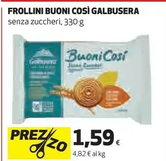 Coop Galbusera Frollini Buoni Così offerta