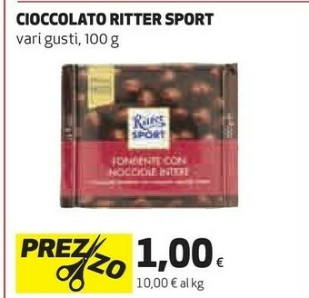 Coop Ritter Sport - Cioccolato Fondente 100 G(ml) offerta