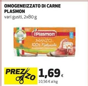 Coop Plasmon Omogeneizzato Di Carne offerta