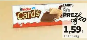Coop Ferrero Kinder Cards 128 G(ml) offerta