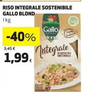 Coop Gallo Riso Blond Integrale 1000 G(ml) offerta