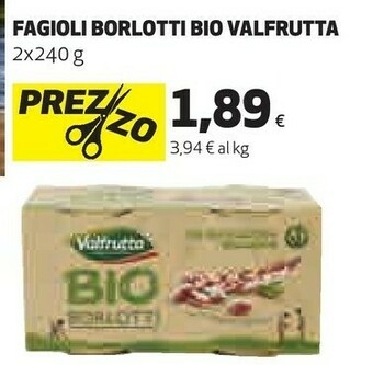 Coop Valfrutta Bio Borlotti offerta