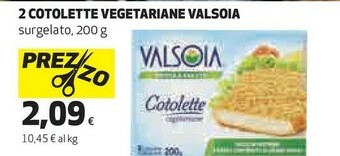 Coop Valsoia Cotolette Vegetali 200 G(ml) offerta