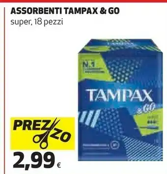 Ipercoop Tampax & Go Assorbenti offerta