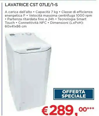 Ipercoop Lavatrice CST 07LE/1-S offerta