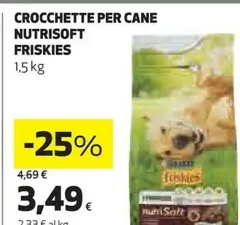 Ipercoop Purina Friskies Crocchette Per Cane Nutrisoft offerta