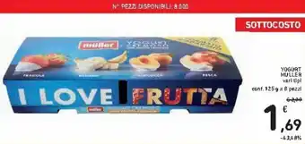 Spazio Conad Müller Yogurt 125g x 8 pezzi offerta