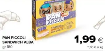 Tigre PAN PICCOLI SANDWICH ALBA gr 180 offerta