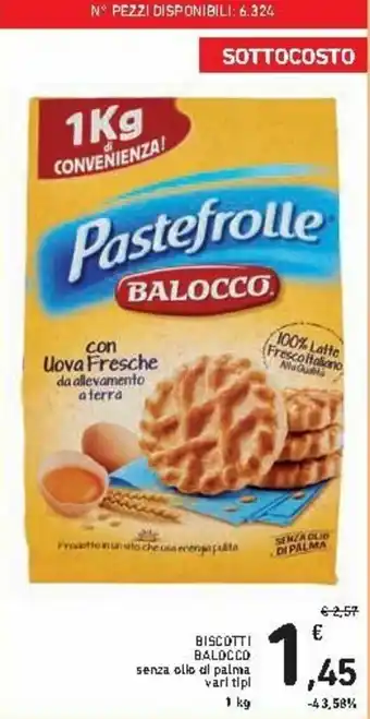 Spazio Conad Balocco Biscotti 1kg offerta