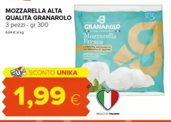 Tigre MOZZARELLA ALTA QUALITÀ GRANAROLO 3 pezzi - gr 300 offerta