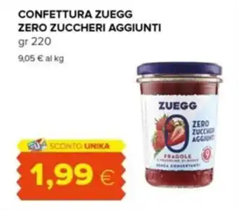 Tigre CONFETTURA ZUEGG ZERO ZUCCHERI AGGIUNTI gr 220 offerta