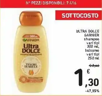 Spazio Conad Garnier Ultra Dolce 300ml, 250ml offerta