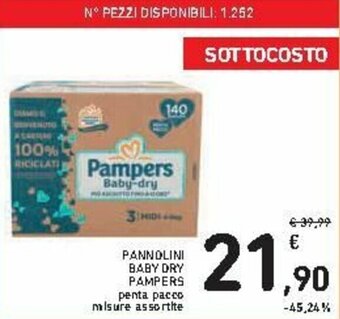 Spazio Conad Pampers Pannolini Baby Dry offerta