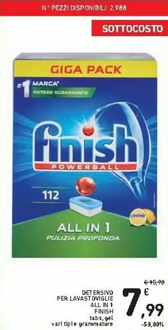 Spazio Conad Finish All in 1 Detersivo per Lavastoviglie offerta