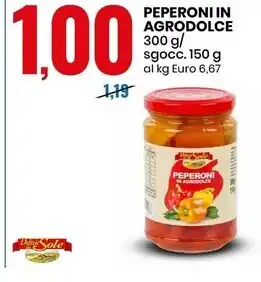 Eurospin Delizie dal sole peperoni in agrodolce offerta