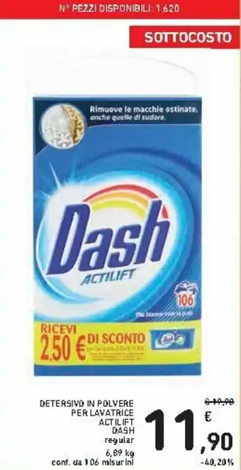Spazio Conad Dash Actilift Detersivo in Polvere per Lavatrice 6,89kg offerta