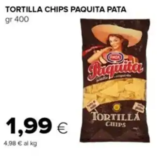 Tigre TORTILLA CHIPS PAQUITA PATA gr 400 offerta