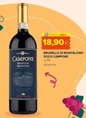 Tigre BRUNELLO DI MONTALCINO DOCG CAMPONE cl 75 offerta