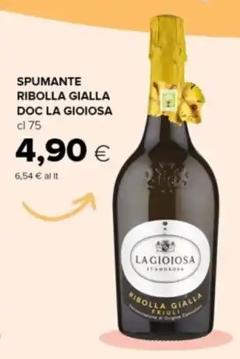 Tigre SPUMANTE RIBOLLA GIALLA DOC LA GIOIOSA cl 75 offerta