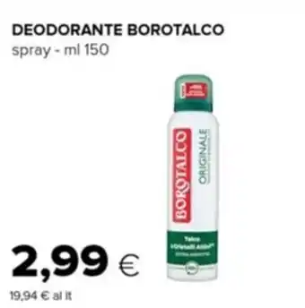 Tigre DEODORANTE BOROTALCO spray - ml 150 offerta