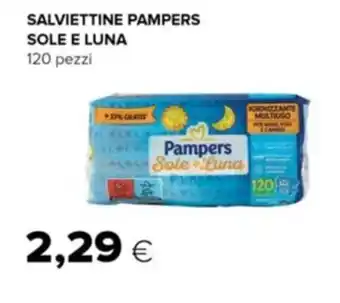 Tigre SALVIETTINE PAMPERS SOLE E LUNA 120 pezzi offerta