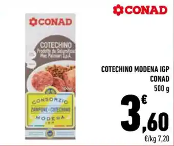 Conad COTECHINO MODENA IGP CONAD 500 g offerta