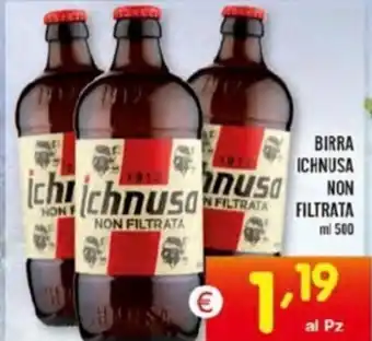Centro Commerciale Discount BIRRA ICHNUSA NON FILTRATA ml 500 offerta