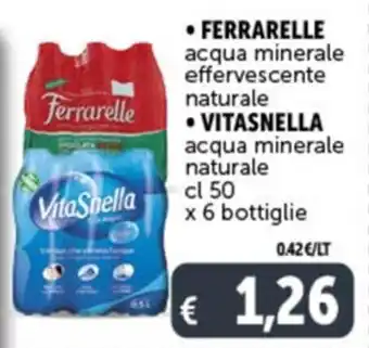 Deco Market FERRARELLE acqua minerale naturale cl 50 x 6 bottiglie offerta