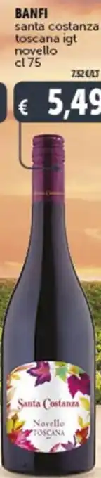 Deco Market BANFI santa costanza toscana igt novello cl 75 offerta