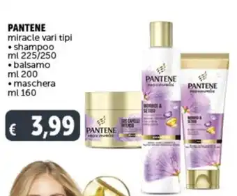 Deco Market PANTENE miracle vari tipi • shampoo ml 225/250 offerta